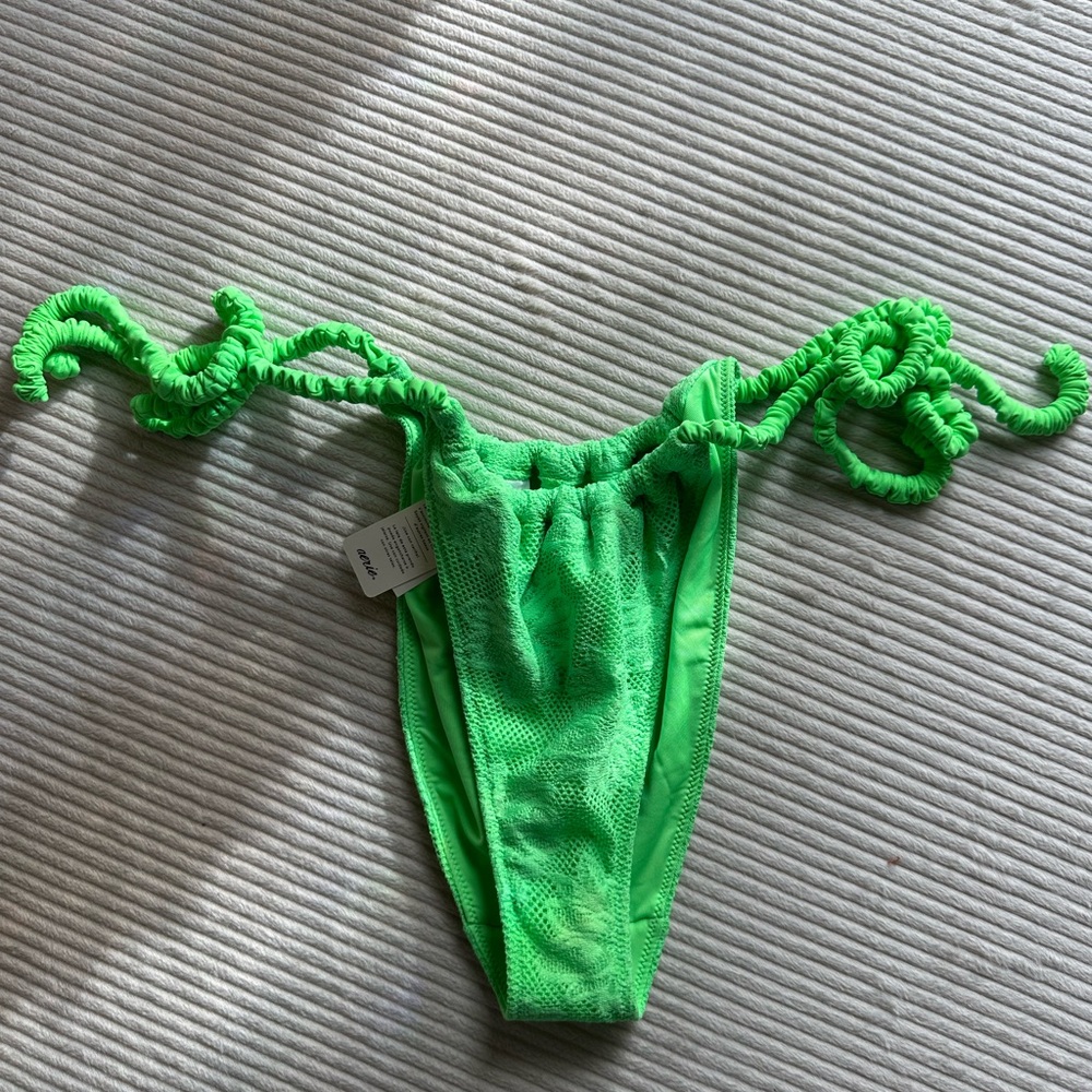 Aerie Neon Green Cheeky Swim Bottom